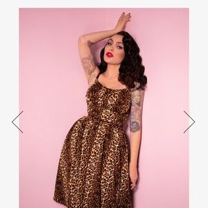Leopard Print Sleeveless Dress Michelle Vixen